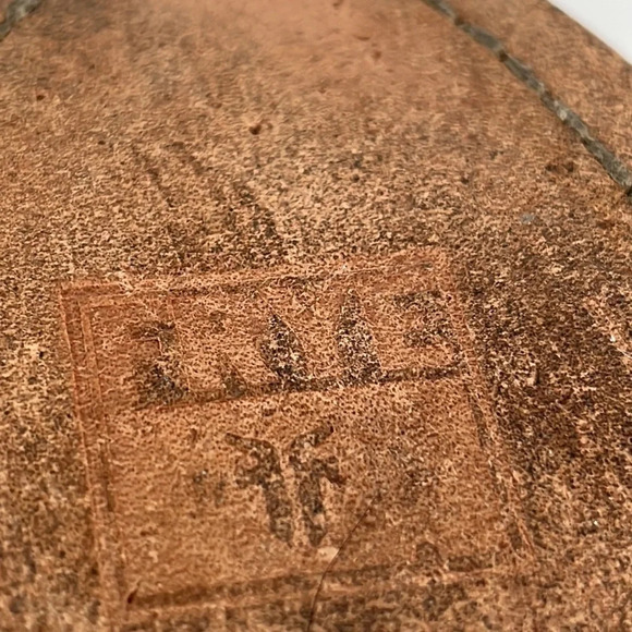 Frye Goldie Slingback Chunky Platform Leather Heels in Stone Blue - Size 7 1/2 - Picture 7 of 13